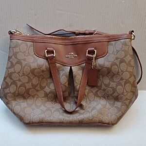 The Coach Signature Pleat Tote Bag